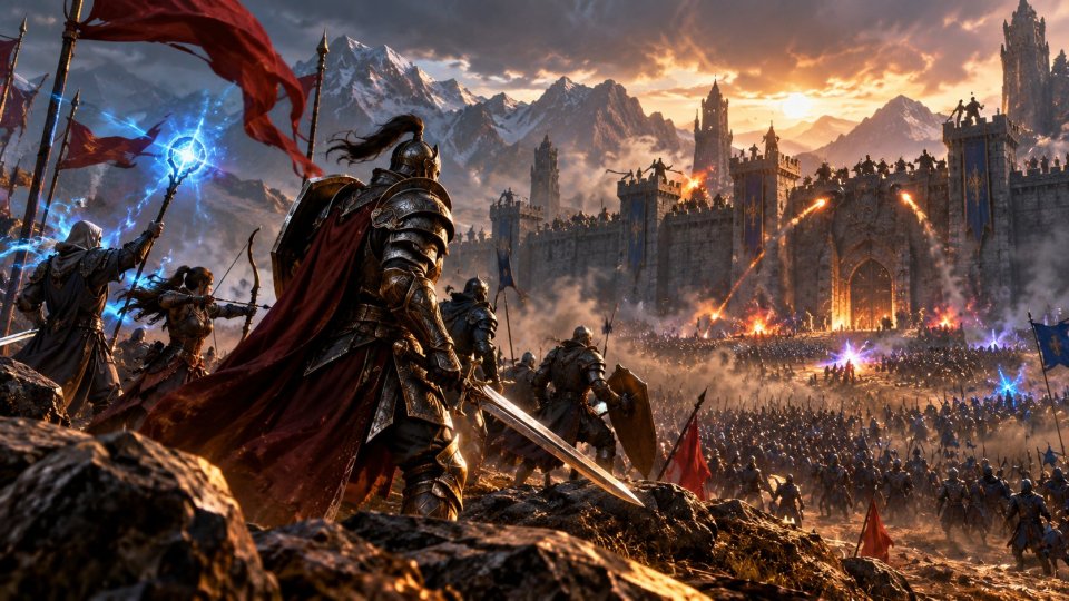 Knight Online NP riski için harita başında savaş planlayan oyuncu grubu