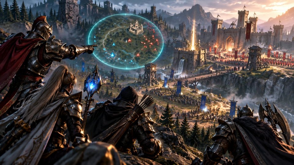 Knight Online mini harita üzerinden rakip hareketlerini izleyen oyuncu