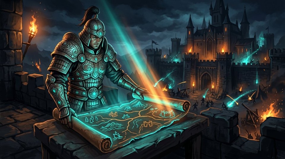 Metin2 PVP haritası üzerinde lonca savaşı için dar geçitleri ve savunma noktalarını inceleyen oyuncular