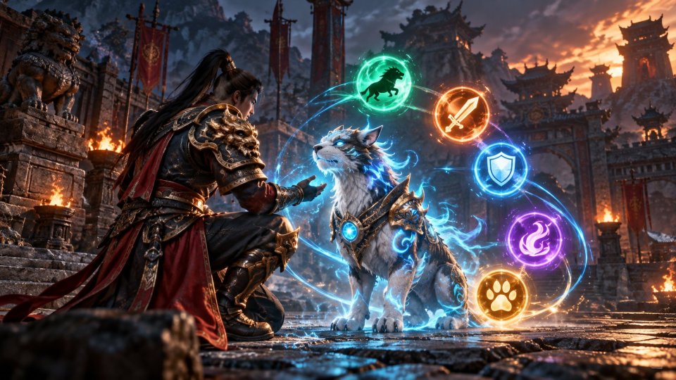 Metin2 pet yetenekleri seçen oyuncunun oyun ekranı