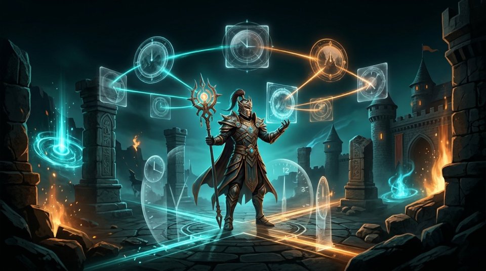 MMORPG PVP etkinlik takvimini bilgisayar başında planlayan oyuncu