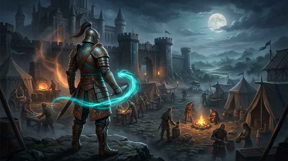 Yeni sunucuya başlarken görev alan MMORPG karakteri