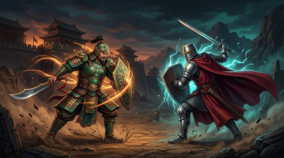 Silkroad PVP build seçimi için karşılaştırılan Chinese ve European karakterleri