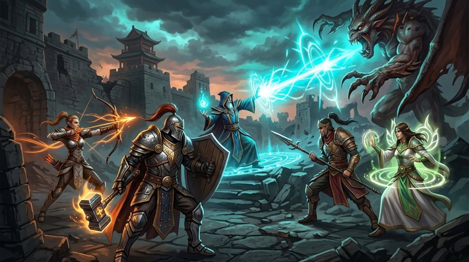 Silkroad PVP party rol dağılımı yapan oyuncu ekibi