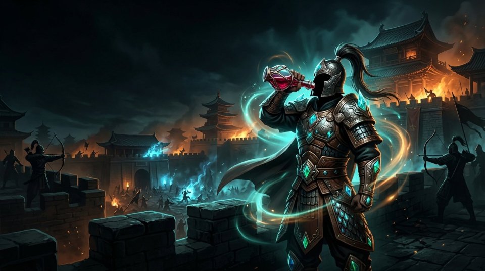 Silkroad potion tüketimi için av alanında potion çantasını yöneten oyuncu