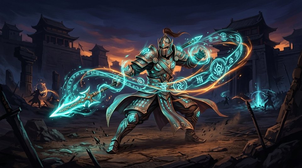 Silkroad PVP savaşında beceri sırasını yöneten oyuncu