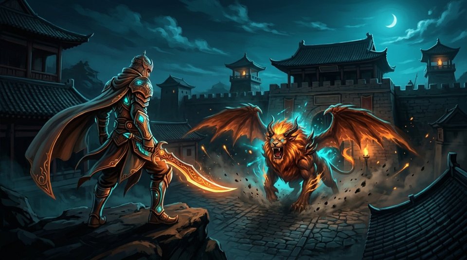Silkroad PVP Unique Avı için çölde hazırlık yapan oyuncu ekibi
